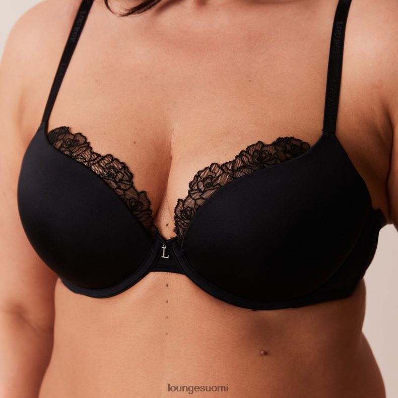 Lounge anti-gravity push-up-rintaliivit & stringit/housutsetti musta alusvaatteet naiset D46R2670 - Image 8