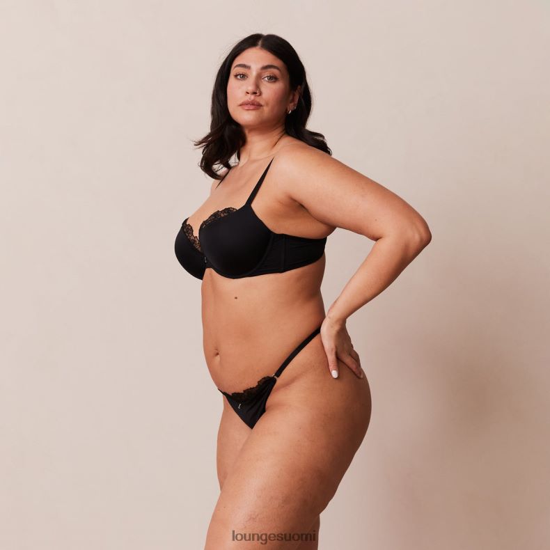 Lounge anti-gravity push-up-rintaliivit & stringit/housutsetti musta alusvaatteet naiset D46R2670 - Image 9