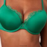 Lounge anti-gravity push-up-rintaliivit & stringit/housutsetti smaragdi alusvaatteet naiset D46R26136 - Image 6