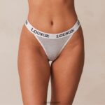 Lounge bambusta valmistettu kolmioremmi harmaa alusvaatteet naiset D46R26419