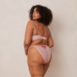 Lounge Bloom brodeeratut parvekeliivit ja g-string/housut vaaleanpunainen alusvaatteet naiset D46R26109 - Image 12