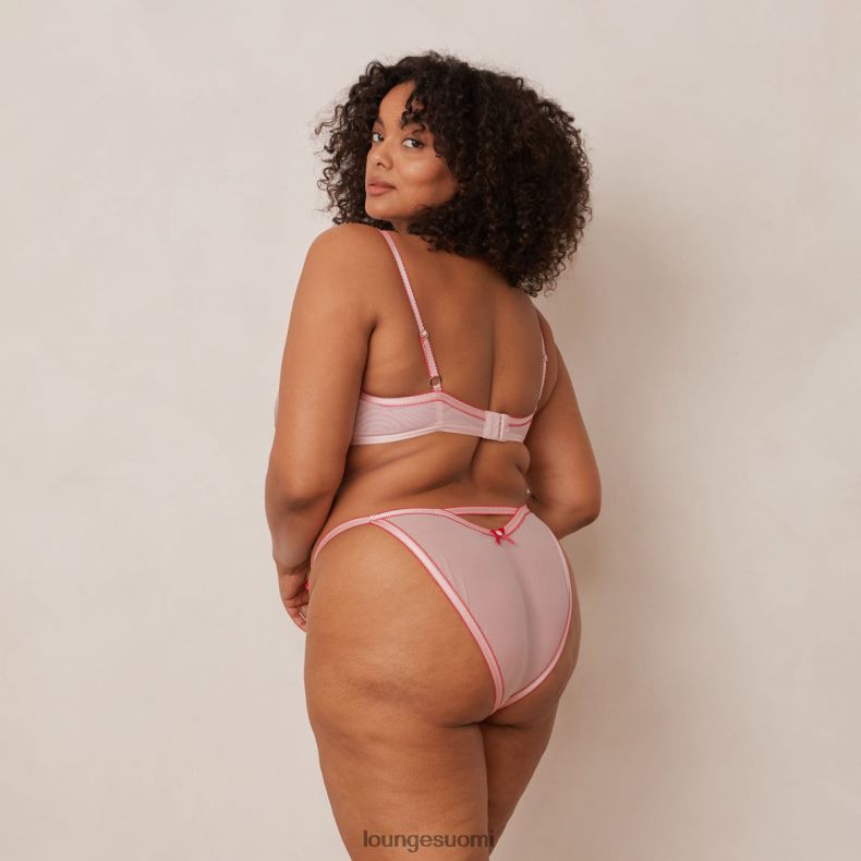 Lounge Bloom brodeeratut parvekeliivit ja g-string/housut vaaleanpunainen alusvaatteet naiset D46R26109 - Image 12
