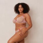 Lounge Bloom brodeeratut parvekeliivit ja g-string/housut vaaleanpunainen alusvaatteet naiset D46R26109 - Image 16