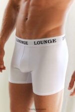 Lounge boksereita kolme pakkausta valkoinen alusvaatteet miehet D46R26441 - Image 2