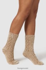 Lounge chenille-neulotut sukat minkki vaatteet naiset D46R26954