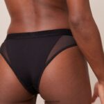 Lounge contour mesh alushousut musta alusvaatteet naiset D46R26374 - Image 3