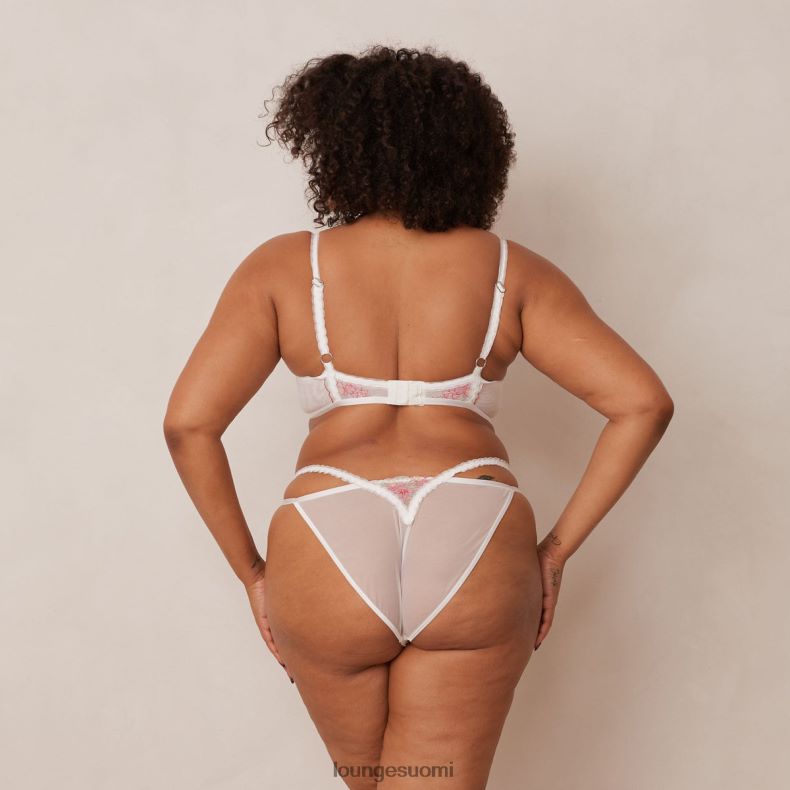 Lounge ditsy brodeeratut parvekeliivit ja g-string/housut valkoinen alusvaatteet naiset D46R2695 - Image 6