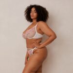 Lounge ditsy brodeeratut parvekeliivit ja g-string/housut valkoinen alusvaatteet naiset D46R2695 - Image 9