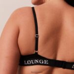Lounge erittäin mukavat resorit t-paitarintaliivit & stringit musta alusvaatteet naiset D46R2664 - Image 4