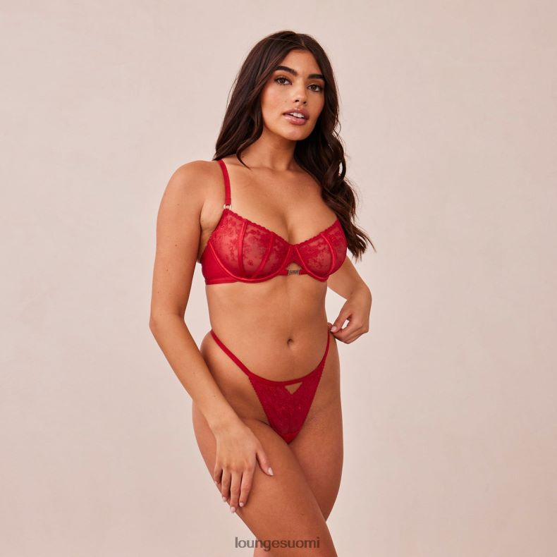 Lounge flirt parveke rintaliivit & g-string/housut setti kastanjanruskea alusvaatteet naiset D46R26132 - Image 8