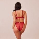Lounge flirt parveke rintaliivit & g-string/housut setti kastanjanruskea alusvaatteet naiset D46R26132 - Image 10