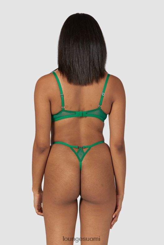 Lounge flirt parveke rintaliivit & g-string/housut setti smaragdi alusvaatteet naiset D46R26160 - Image 2