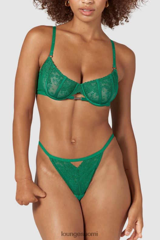 Lounge flirt parveke rintaliivit & g-string/housut setti smaragdi alusvaatteet naiset D46R26160 - Image 8