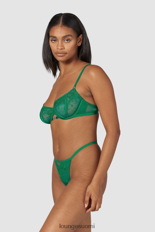 Lounge flirt parveke rintaliivit & g-string/housut setti smaragdi alusvaatteet naiset D46R26160 - Image 9