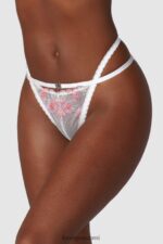 Lounge hienot brodeeratut alushousut valkoinen alusvaatteet naiset D46R26282 - Image 6