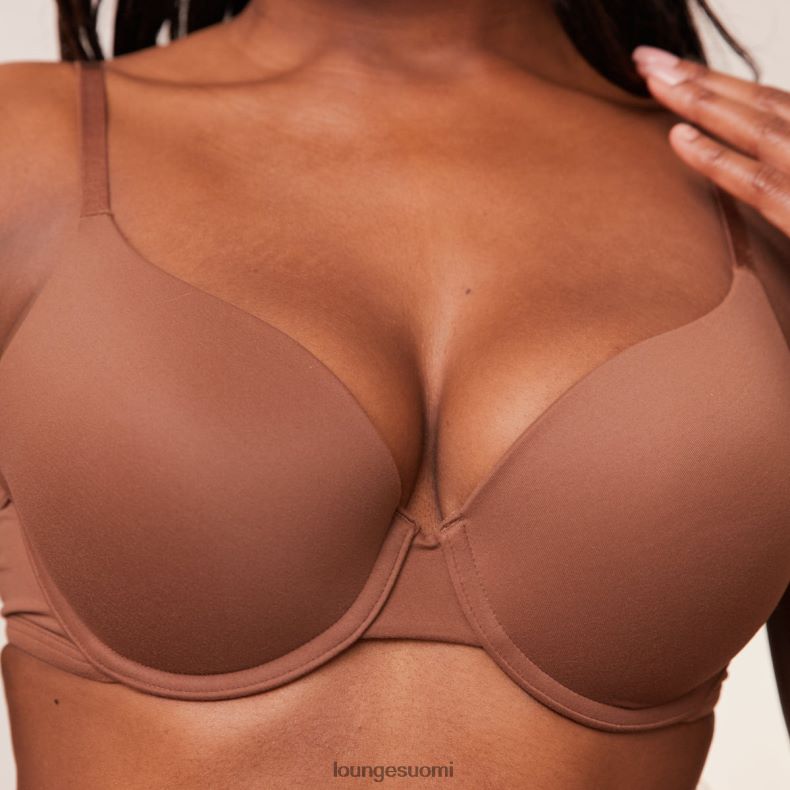 Lounge muotoiltu push-up t-paitarintaliivit ja g-string/housut kastanja alusvaatteet naiset D46R2696 - Image 15