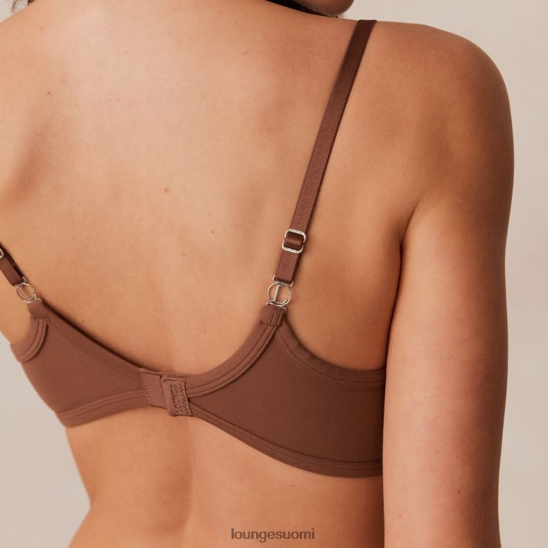Lounge muotoiltu push-up t-paitarintaliivit ja g-string/housut kastanja alusvaatteet naiset D46R2696 - Image 18