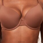 Lounge muotoiltu push-up t-paitarintaliivit ja g-string/housut kastanja alusvaatteet naiset D46R2696 - Image 24