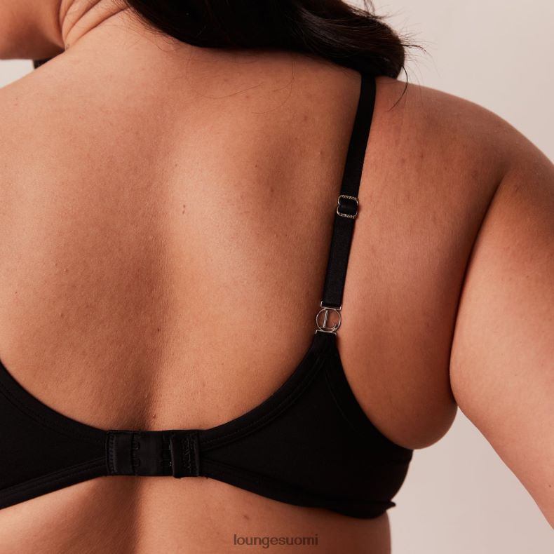 Lounge muotoiltu push-up t-paitarintaliivit ja g-string/housut musta alusvaatteet naiset D46R26115 - Image 12