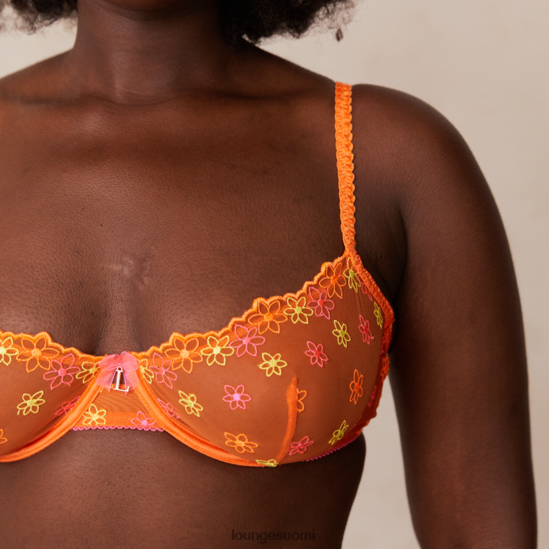 Lounge neon parvekeliivit & g-string setti oranssi alusvaatteet naiset D46R26106 - Image 3