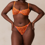 Lounge neon parvekeliivit & g-string setti oranssi alusvaatteet naiset D46R26106 - Image 6