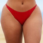 Lounge New york -kuvioidut bikinihousut punainen uimapuvut naiset D46R26981