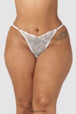 Lounge ohuet, avoimet selkähousut valkoinen alusvaatteet naiset D46R26255 - Image 4