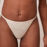 Lounge päivittäiset t-paitaliivit ja stringit/housut latte alusvaatteet naiset D46R26130 - Image 10