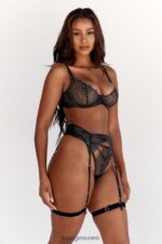 Lounge pandora intiimi setti musta alusvaatteet naiset D46R26292 - Image 9