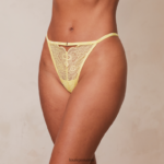 Lounge peepholle pitsinauhallinen g-string sitruuna alusvaatteet naiset D46R26732 - Image 4