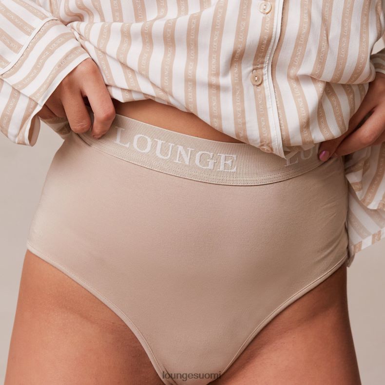 Lounge pinstripe oversize pyjaman paita & alushousut setti minkki vaatteet naiset D46R26947 - Image 3