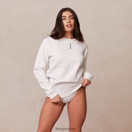 Lounge pyöreä kauluspusero valkoinen vaatteet naiset D46R26865
