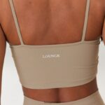 Lounge rajattu cami top x jess hunt kellanruskea vaatteet naiset D46R26818 - Image 3