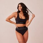 Lounge rannerengas & alushousut setti musta alusvaatteet naiset D46R26232