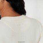 Lounge ribine t-paita bodysuit x jess hunt luonnonvalkoinen vaatteet naiset D46R26813 - Image 4