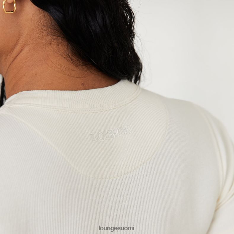 Lounge ribine t-paita bodysuit x jess hunt luonnonvalkoinen vaatteet naiset D46R26813 - Image 4