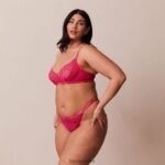 Lounge Royal parveke rintaliivit & stringit kuuma pinkki alusvaatteet naiset D46R2656 - Image 3