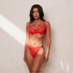 Lounge Royal parveke rintaliivit & stringit punainen alusvaatteet naiset D46R2650