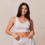 Lounge röyhelöinen pyjama-cami-toppi pakkasta vaatteet naiset D46R26922