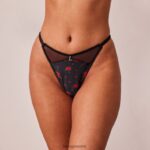 Lounge ruusun remmi musta alusvaatteet naiset D46R26484