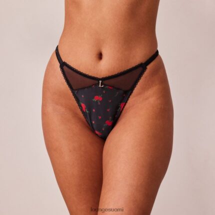 Lounge ruusun remmi musta alusvaatteet naiset D46R26484