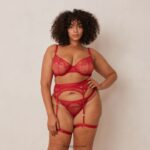 Lounge selina intiimi setti kastanjanruskea alusvaatteet naiset D46R26346