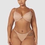 Lounge sileä etukiinnitys t-paitarintaliivit & stringit/housut hunaja alusvaatteet naiset D46R26148