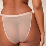 Lounge sileät verkkohousut taupe alusvaatteet naiset D46R26518 - Image 3