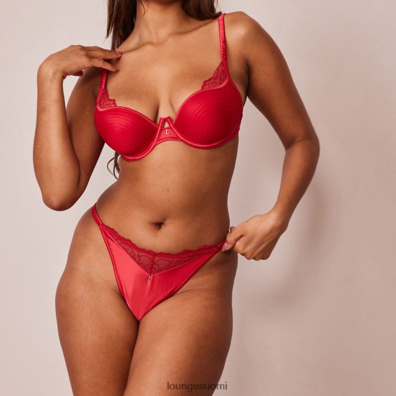 Lounge tikattu pitsi parvekeliivit & g-string/housut setti kastanjanruskea alusvaatteet naiset D46R26151 - Image 13