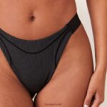 Lounge uurrettu mindful stringi musta alusvaatteet naiset D46R26451 - Image 3