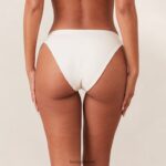 Lounge uurretut tietoiset alushousut valkoinen alusvaatteet naiset D46R26455