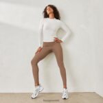 Lounge välttämättömät leggingsit kahvia vaatteet naiset D46R26892 - Image 3