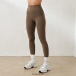 Lounge välttämättömät leggingsit taupe vaatteet naiset D46R26893 - Image 5