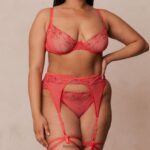 Lounge vixen intiimi setti kirsikka alusvaatteet naiset D46R26327 - Image 3